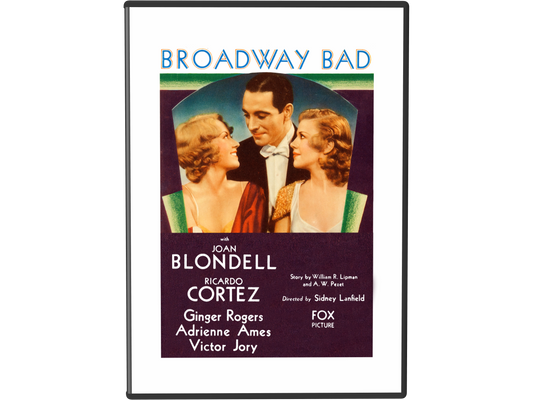 Broadway Bad (1933) DVD